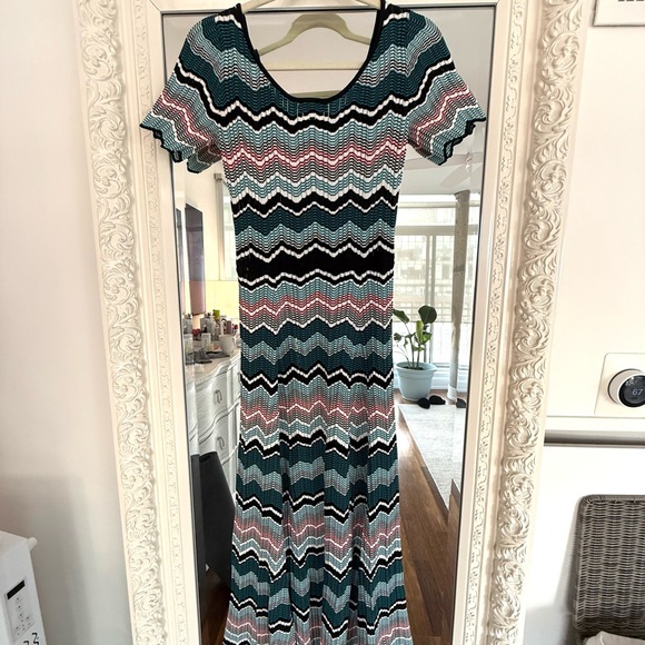 Sandro stretch knit maxi dress size Sandro 2 (FR 38/US 4-6) - Picture 4 of 12